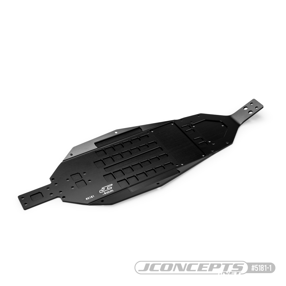 Le châssis -4 mm anodisé dur pour RC10 B7 de JConcepts (5181-2) : victime de son succès !