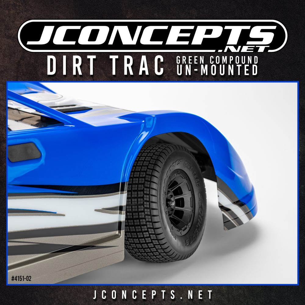 JConcepts lance les Dirt Trac, ses nouveaux pneus pour circuits ovales en terre