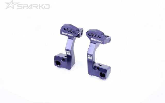 Sparko Racing : des C-hubs alu à chasse réglable pour buggy 1/8