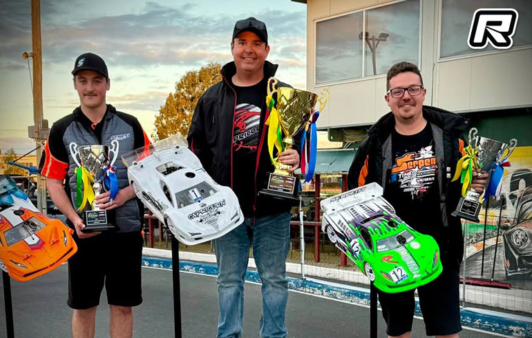 Jeff Hamon champion d'Asie FEMCA 1/8 GT 2026 avec sa GT Capricorn à Brisbane