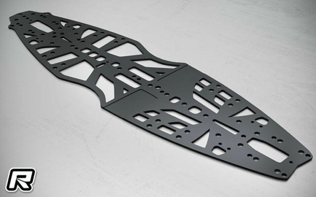 Boost RC : chassis en acier a ressort 1,5 mm pour la Mugen Seiki MTC-3