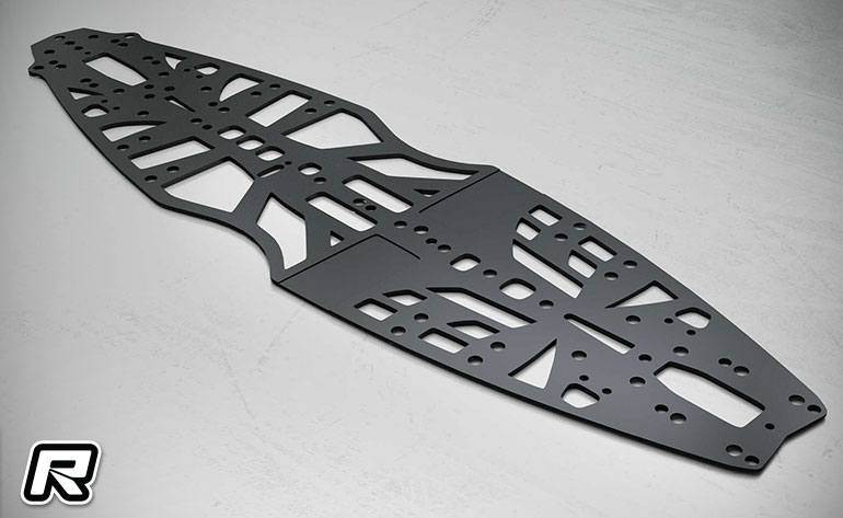 Chassis Boost RC en acier a ressort 1,5 mm pour touring Mugen Seiki MTC-3