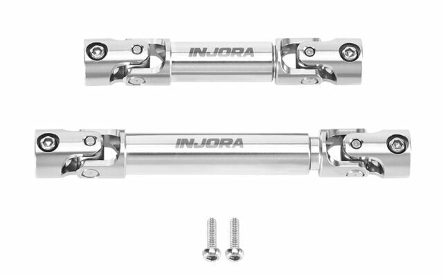 Injora SCX24-202 : des arbres de transmission inox pour l&rsquo;Axial SCX24 en châssis LCG