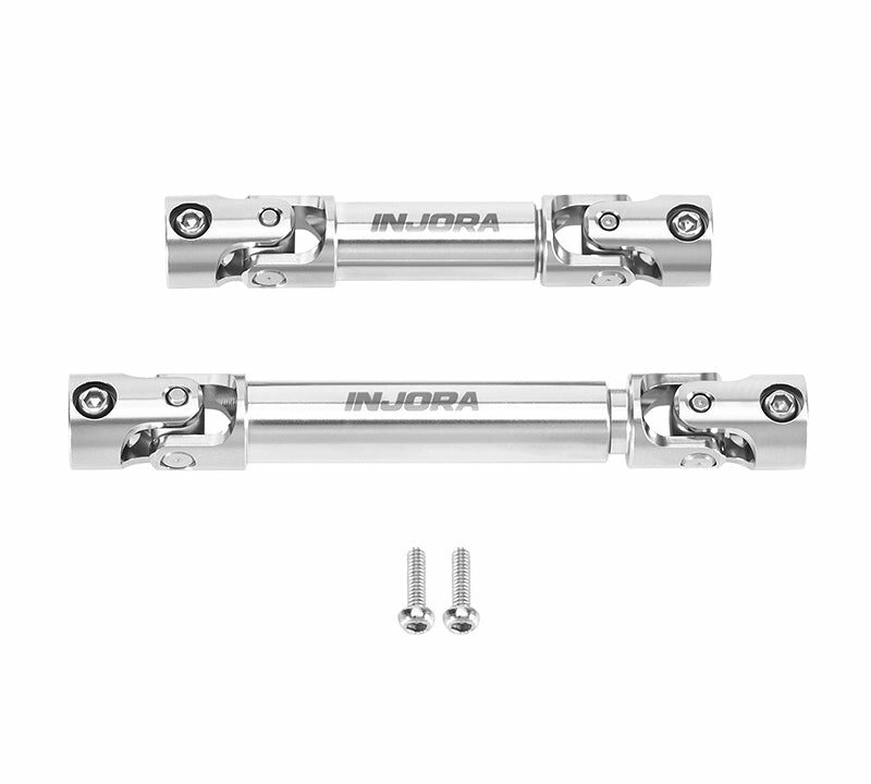 Arbres de transmission inox Injora SCX24-202 de 40,5 et 52,6 mm pour Axial SCX24