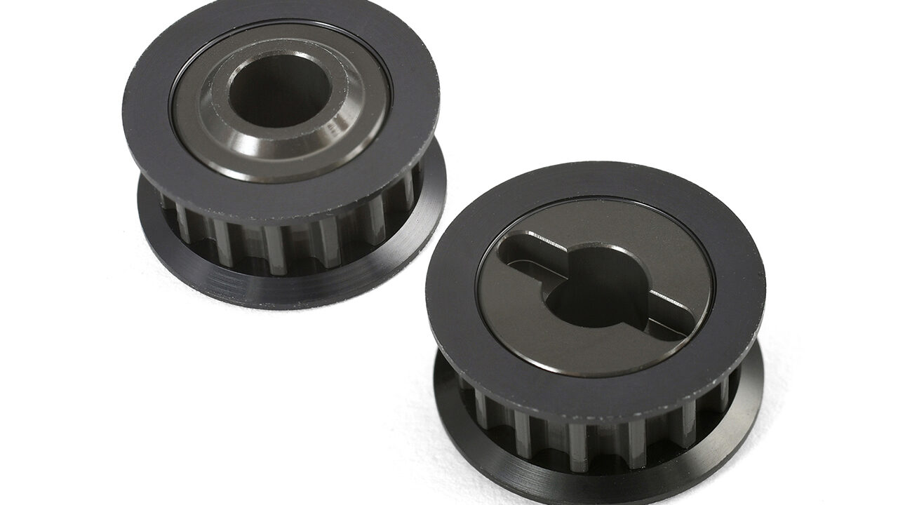 Poulies centrales en aluminium G-Force GOP171 pour buggy Xtrada 1/10