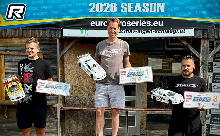 Jilles Groskamp champion Euro Nitro Series 2026 en touring thermique 1/10 sur Infinity