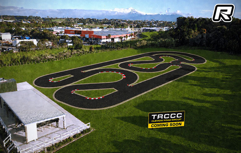 Chantier de la nouvelle piste on-road internationale du Taranaki Radio Control Car Club a New Plymouth