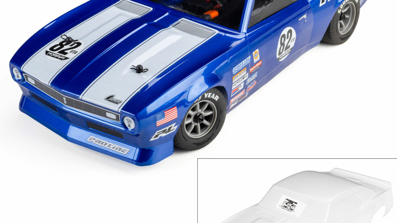 Carrosserie VTA 1/12 Pro-Line Chevrolet Camaro 1968 pour Losi NASCAR