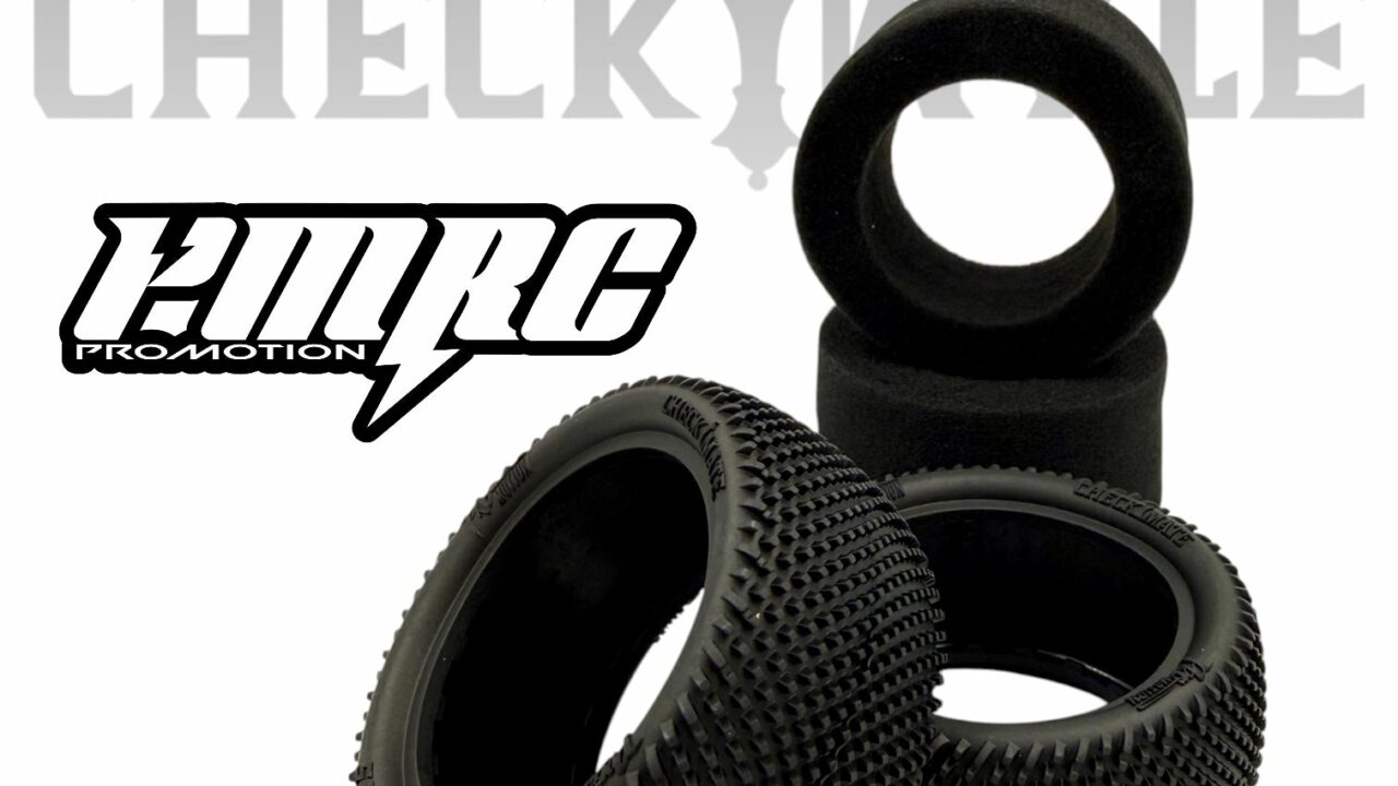 Pneu moquette Pro-Motion RC Checkmate LP 2.2 pouces arrière pour buggy 1/10