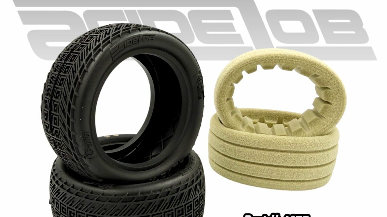 Pneu à barrettes Pro-Motion RC Slide Job 2.2 pouces pour l'oval terre en 1/10
