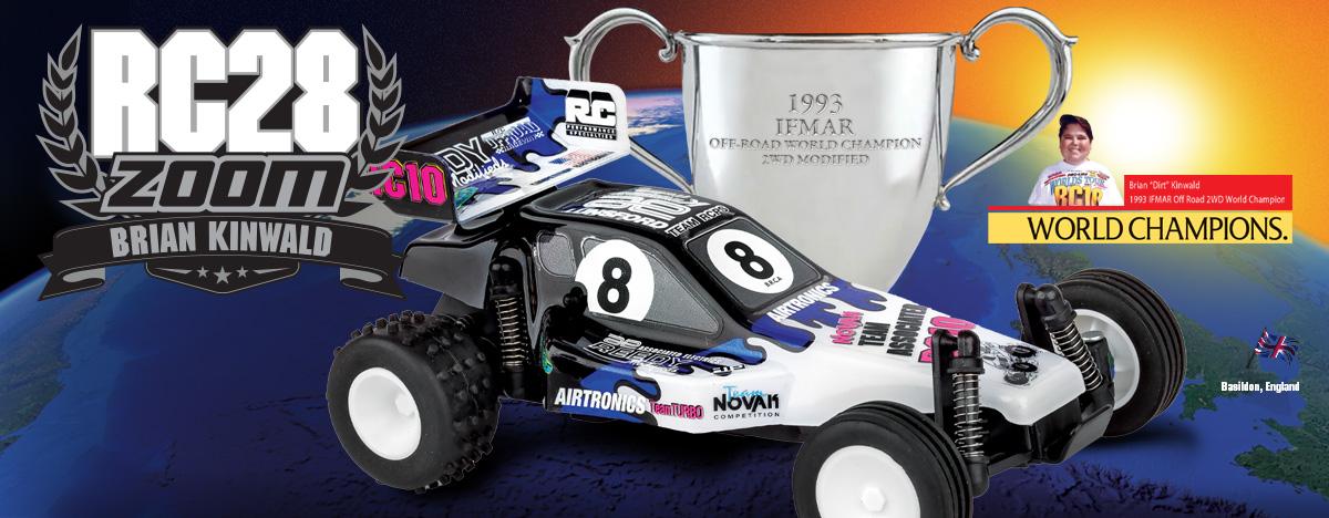 Team Associated RC28 ZOOM Brian Kinwald, micro-buggy RTR 1/28 réplique de la RC10