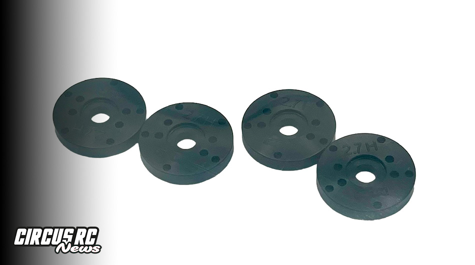 Pistons d'amortisseur 16 mm Schelle Racing Fat Boys 2.7H pour buggy 1/8
