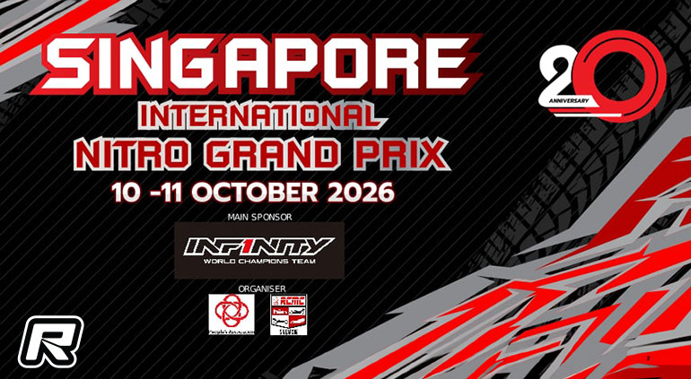 Affiche du Singapore International Nitro GP 2026 sur la piste du RCMC