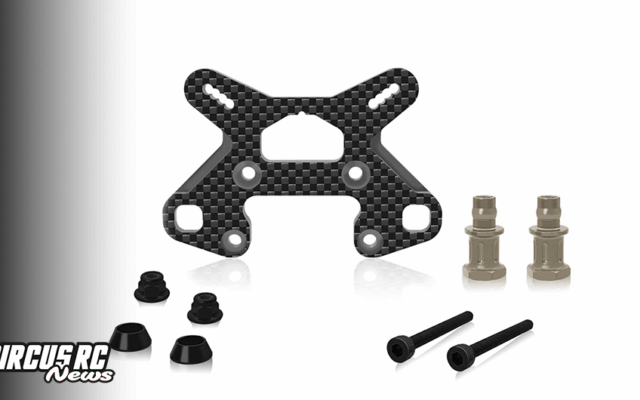 Supports d&rsquo;amortisseurs carbone T-Work&rsquo;s pour le Team Associated RC8B4.2