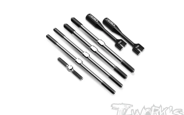 Options T-Work&rsquo;s pour le Team Associated RC8T4.2 : titane 64 et alu 7075