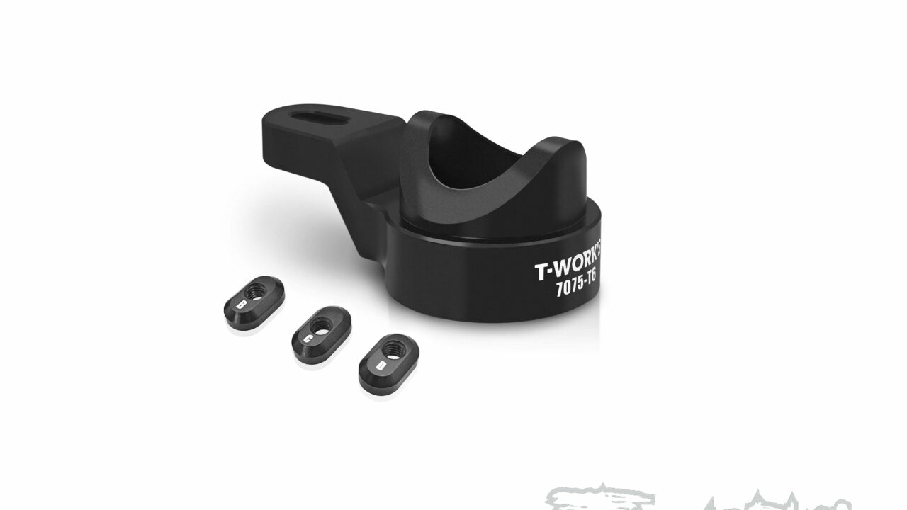 Bras de sauve-servo aluminium 7075-T6 T-Work's TO-302-MP11 pour Kyosho MP11