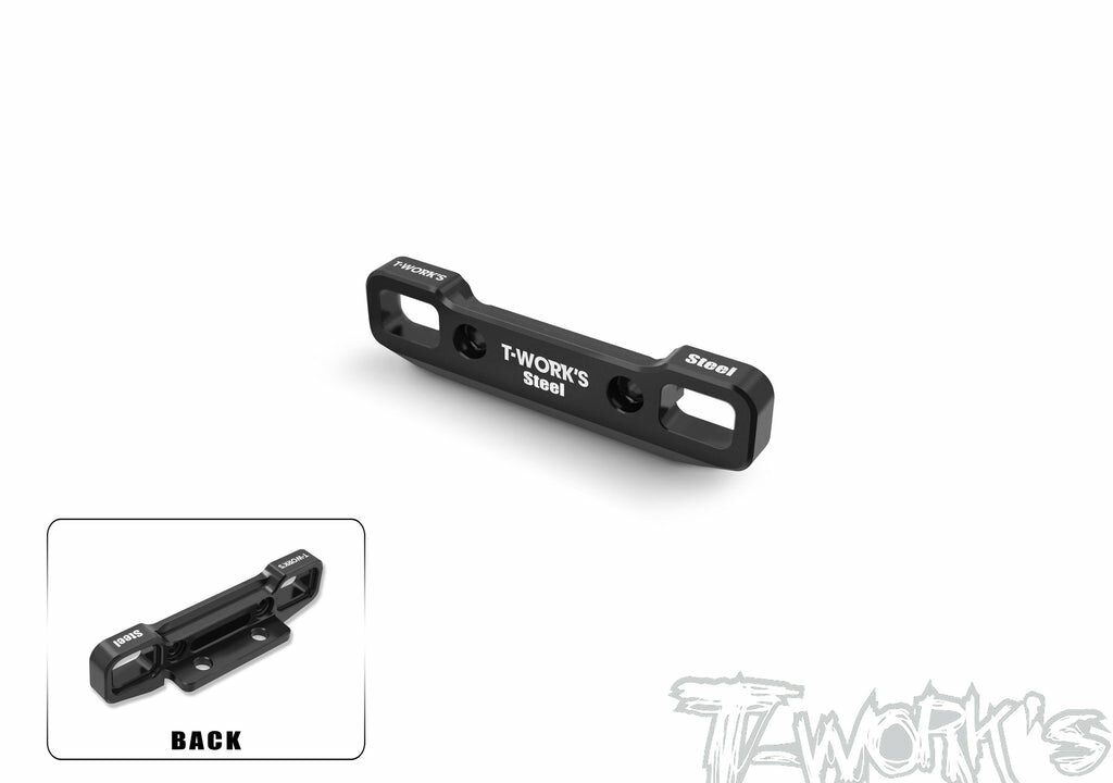 Support de bras D en acier T-Work's TO-353-K-S pour buggys 1/8 Hong Nor X5B et IX5B