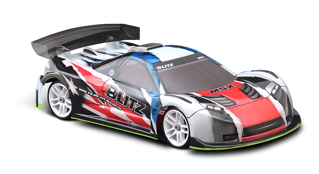 Carrosserie Blitz MSX 1/10 GT transparente inspirée de la Honda NSX