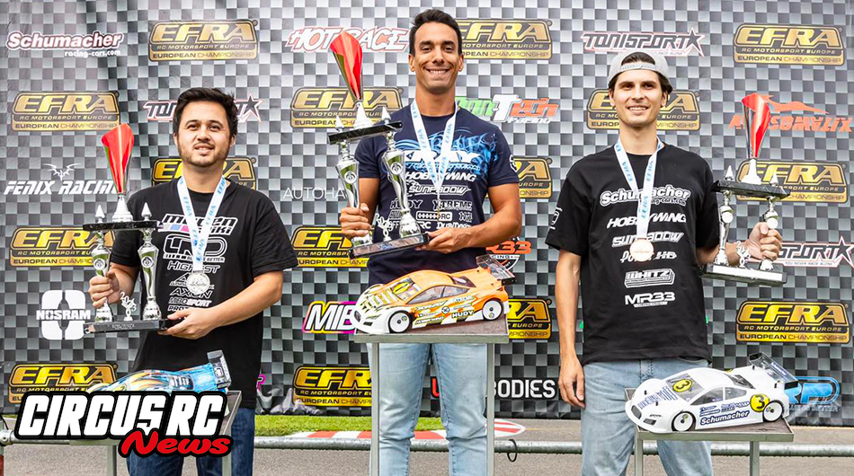 Bruno Coelho, champion d'Europe EFRA Touring 1/10 Modifié Électrique