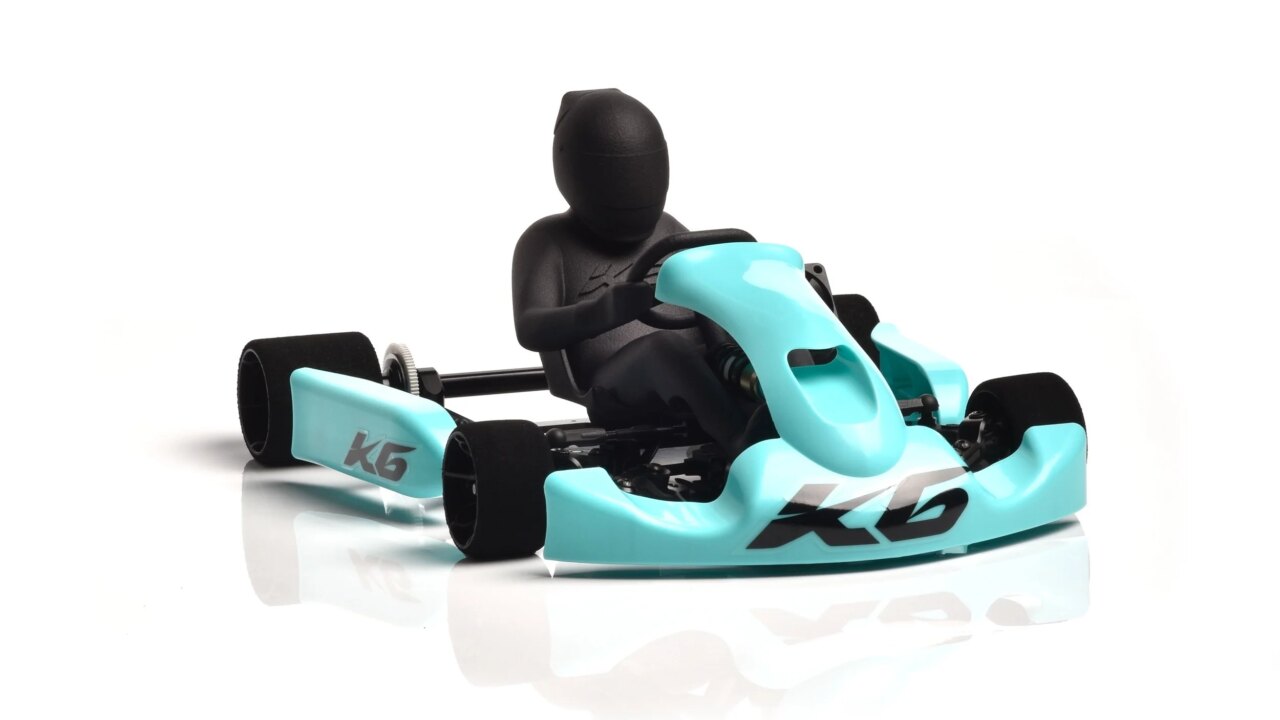 Kart RC de compétition Capelli K6 à l'échelle 1/6 avec châssis en carbone forgé et carrosserie de style KZ