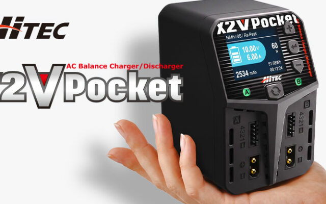 Hitec X1 Pocket EX et X2 V Pocket : deux chargeurs AC de poche pour la course