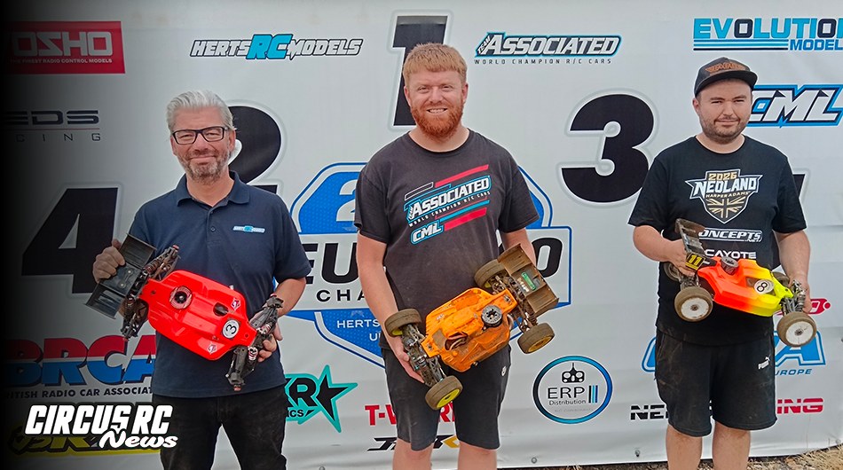 Podium buggy nitro 1/8 de la manche 6 du HNMC Summer Series 2026
