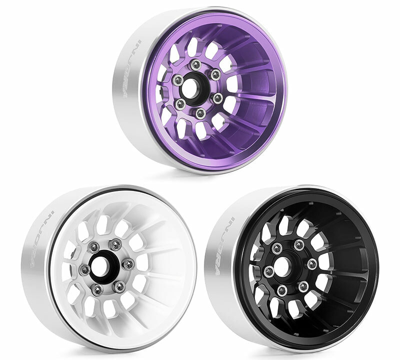 Jantes beadlock alu Injora 1.9 Turbine Deep Dish W1915 pour crawler 1/10