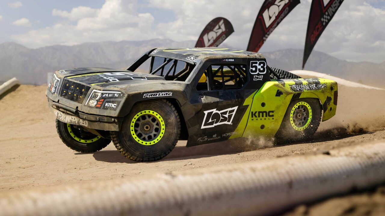 Losi 5IVE-TG 3.0, desert truck 1/5 essence 4WD avec moteur Fujiwara FJ350RC