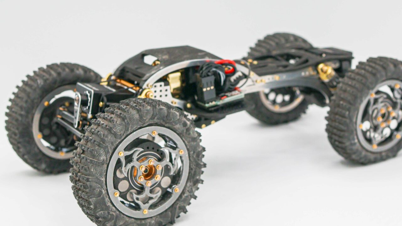 Kit châssis compétition Mofo RC Stingray Class 3 en aluminium 7075 pour Axial SCX24