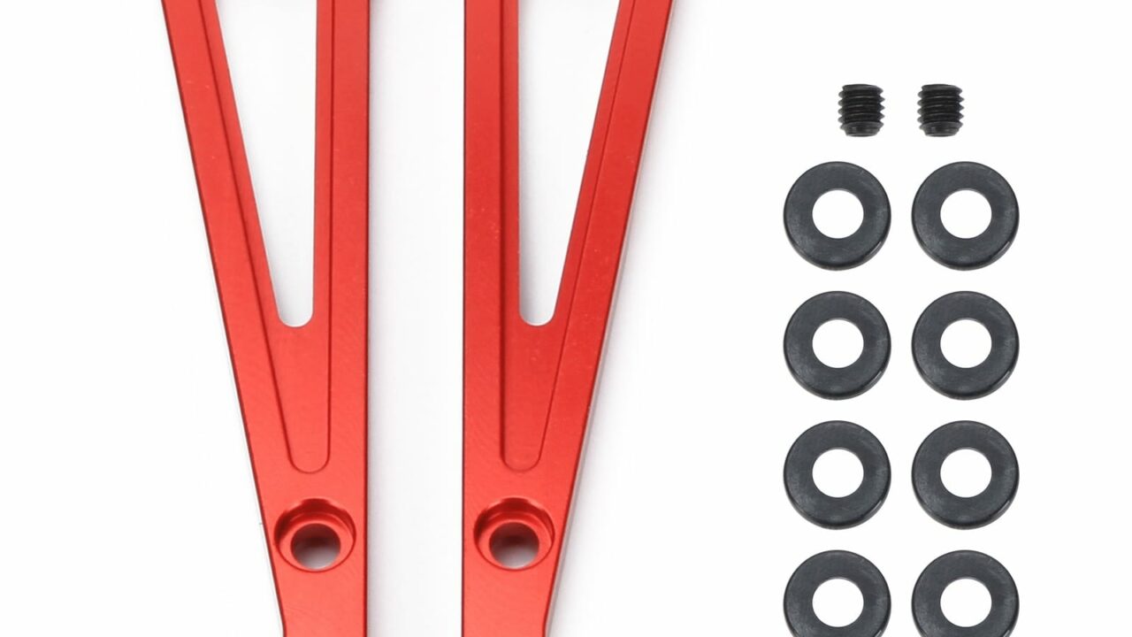 Triangles supérieurs avant en aluminium RCAWD ARA330655 pour Arrma 1/8 6S