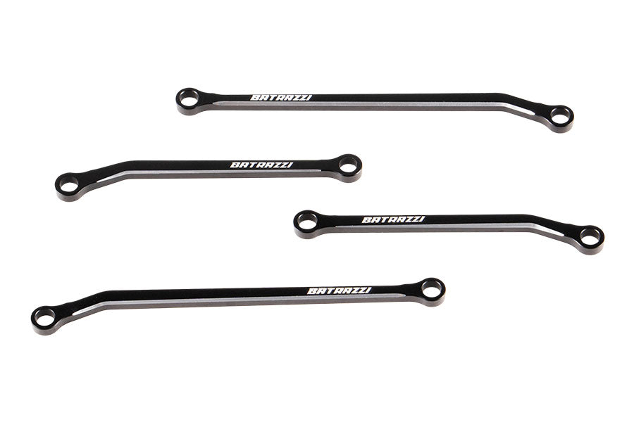 Jeu de biellettes basses en aluminium noir Batrazzi BTZ1140BK-AL pour FMS FCX24M Tacoma