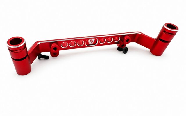 PowerHobby : un support de carrosserie en aluminium rouge pour le Kyosho Fazer MK2