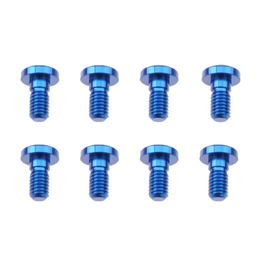 Vis de centrage en aluminium 7075 Revolution Design anodisees bleu AE en sachet de 8