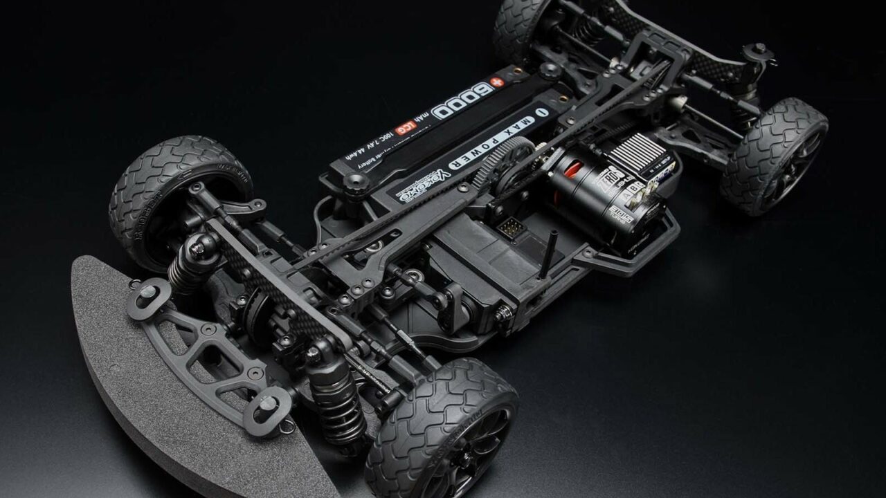 Kit touring 1/10 Yokomo Rookie Speed RS2.0 avec amortisseurs courts en aluminium RSR-020-1