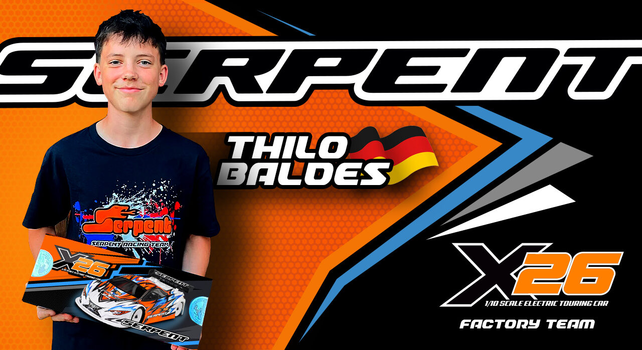 Thilo Baldes rejoint le programme touring électrique Serpent X26