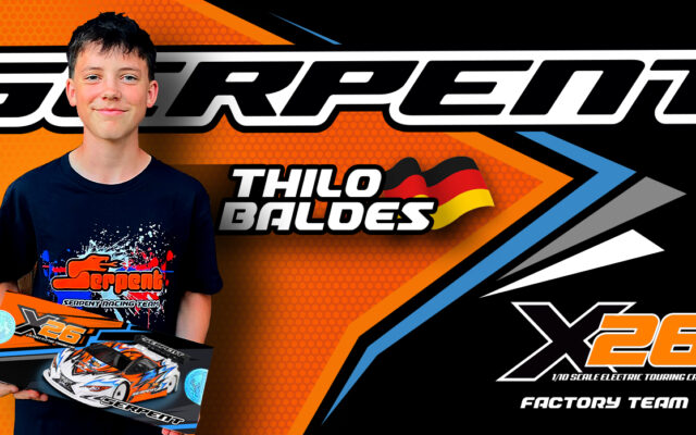 Serpent X26 : Thilo Baldes rejoint le programme touring électrique