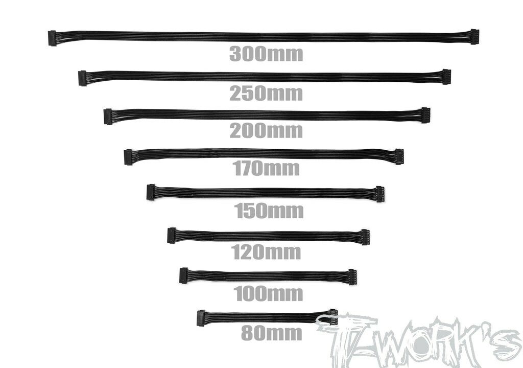 Nappe de sonde brushless plate T-Work's EA-038 noire, disponible de 80 à 300 mm