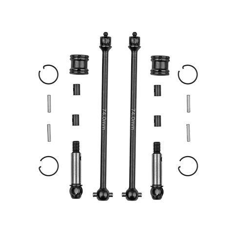 Set de cardans DCV avant 74 mm Factory Team référence 92566 pour Team Associated RC10B84