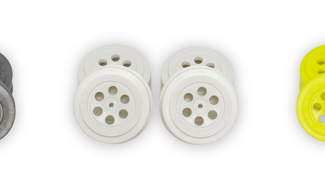 Tekno RC TR606 : les roues de short course 1/10 passent au gris, au blanc et au jaune