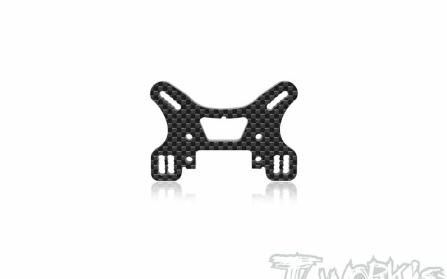 T-Work&rsquo;s TO-247-MO3.0 : tours d&rsquo;amortisseurs carbone 4 mm pour Yokomo MO3.0