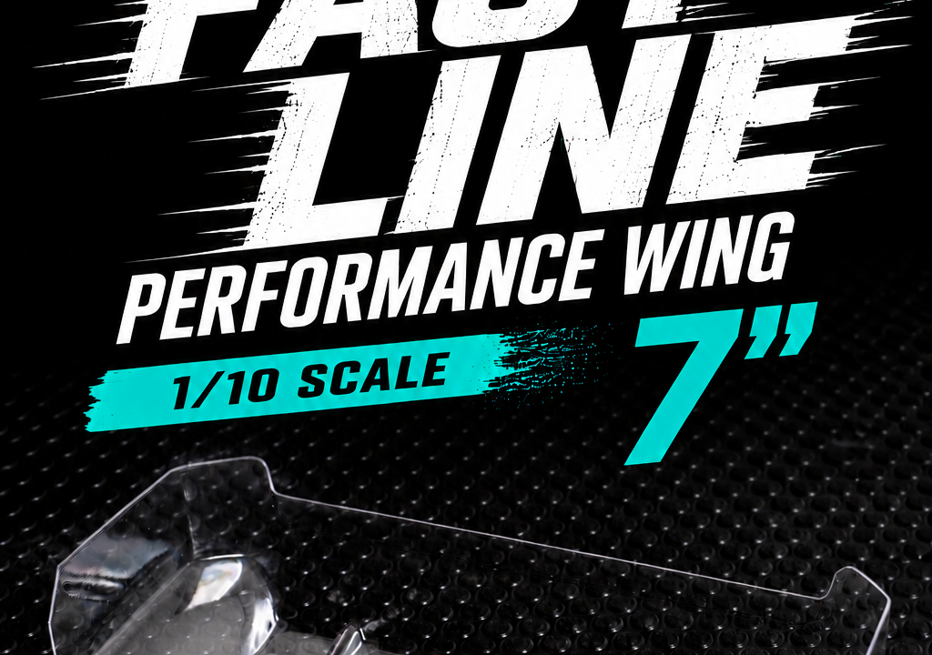 Aileron TZO FastLine Aero 7 pouces en Lexan pré-découpé pour buggy 1/10