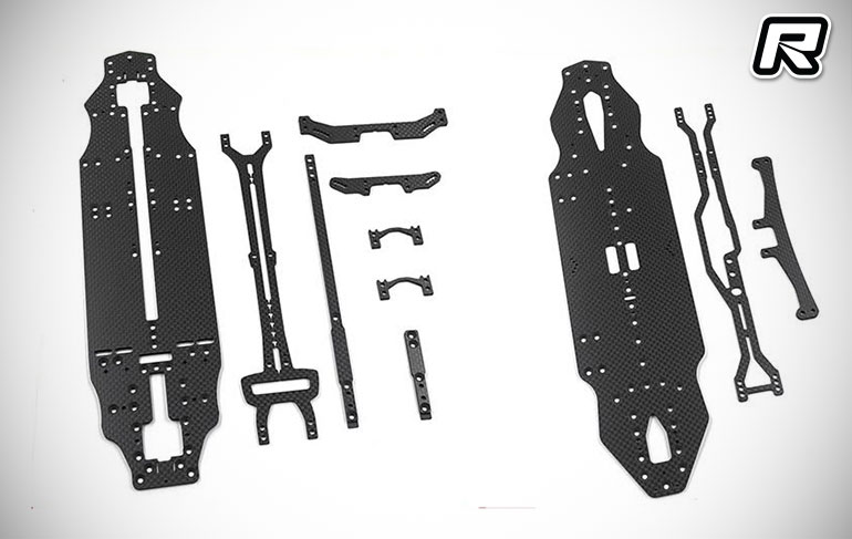 Kits de conversion en carbone mat Xpress pour les touring 1/10 Arrow AT1S et Execute XQ3S
