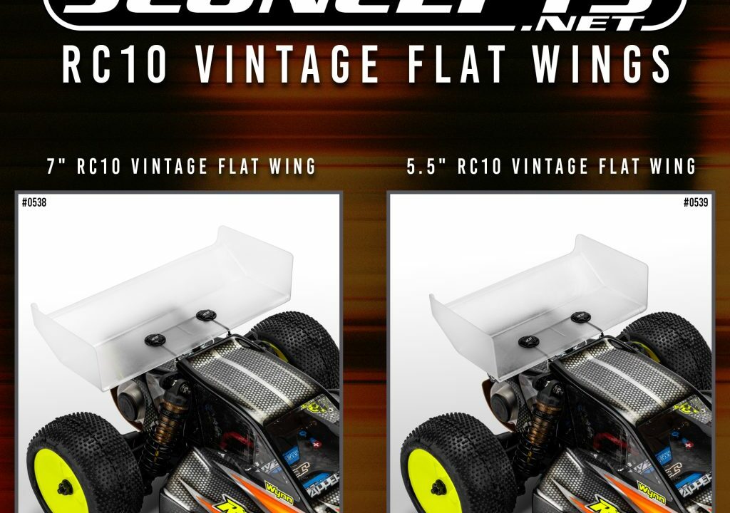 Ailerons plats vintage JConcepts 0538 et 0539 pour buggy RC10