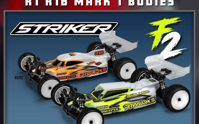 JConcepts dévoile les carrosseries F2 et Striker pour le nouveau châssis R1 R1B Mark 1