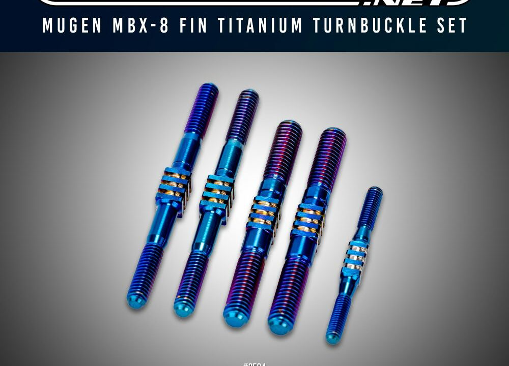 Kit de biellettes JConcepts Fin Titanium pour buggy Mugen MBX-8