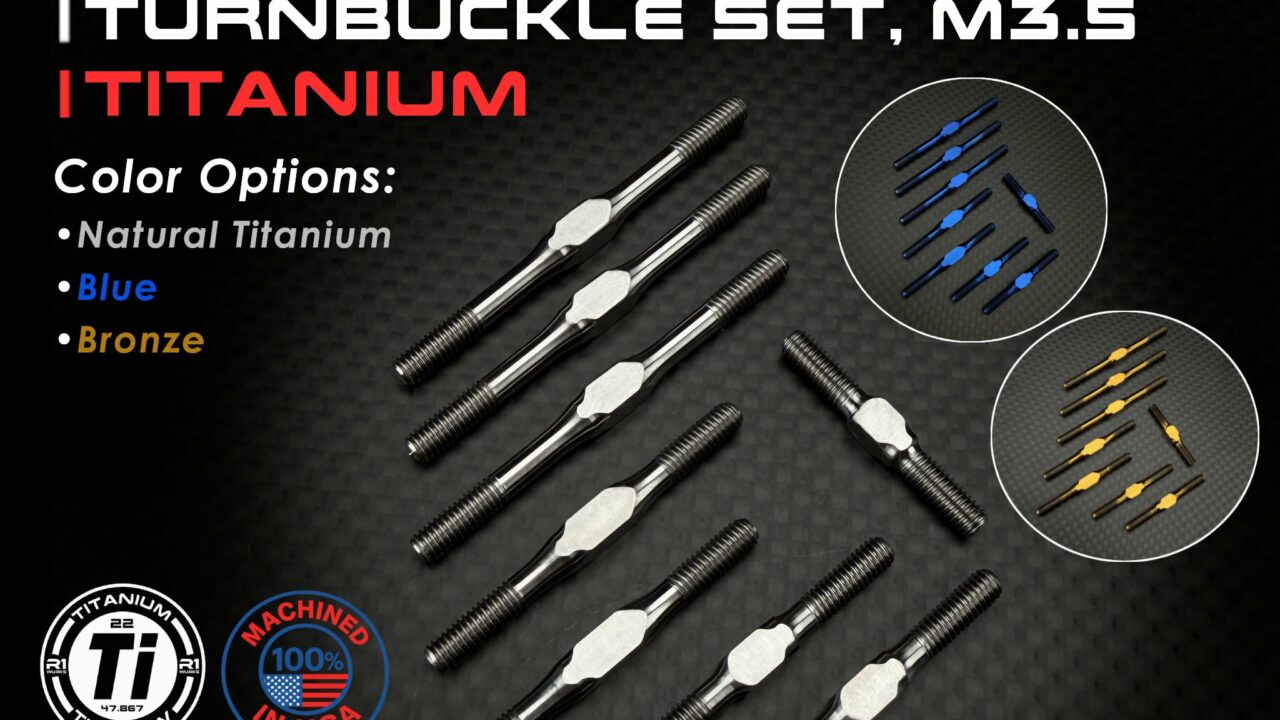 Biellettes en titane R1 Wurks pour Team Associated RC10