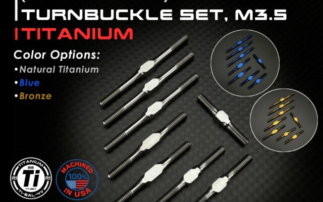 R1 Wurks lance des biellettes en titane grade 5 pour la Team Associated RC10