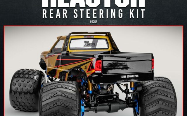 JConcepts REACTOR Rear Steer Kit : le monster truck passe aux 4 roues directrices