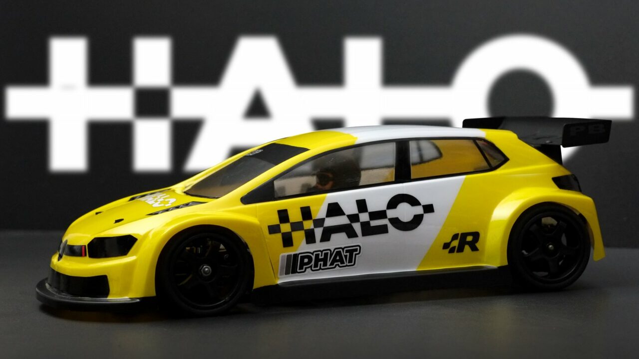 Carrosserie Phat Bodies HALO pour châssis FWD 1/10 inspirée de la VW Polo GT Cup