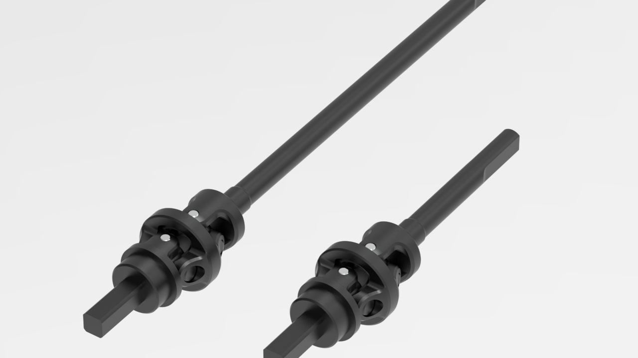 MEUS Racing cardans CVD 3 sections pour Cheat Code V2 Capra 1.9 UTB